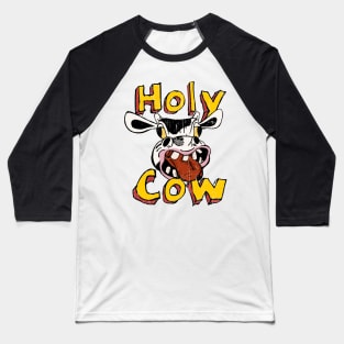 Holy Cow funny Cartoon illustration Baseball T-Shirt